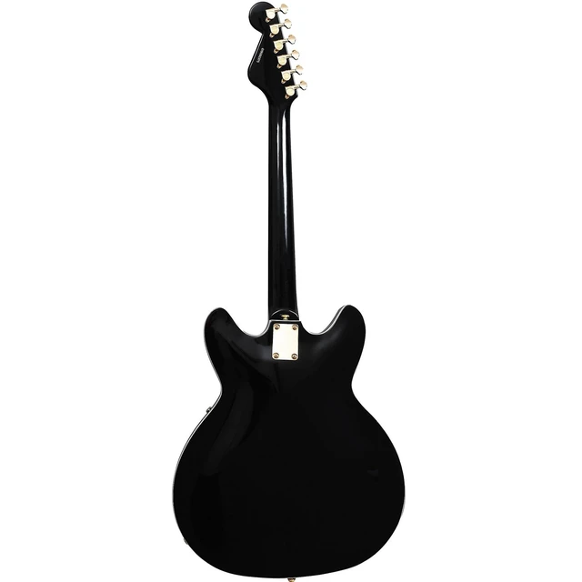 Alt view image 2 of 6 - Hagstrom '67 Viking II Hollowbody Electric Guitar - Black Gloss