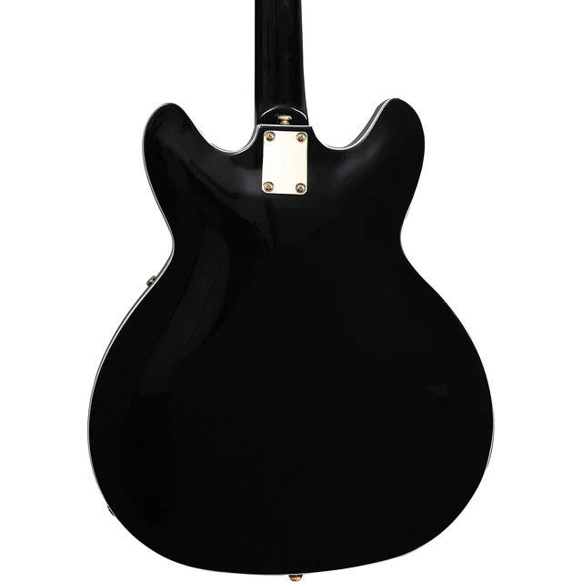 Alt view image 5 of 6 - Hagstrom '67 Viking II Hollowbody Electric Guitar - Black Gloss