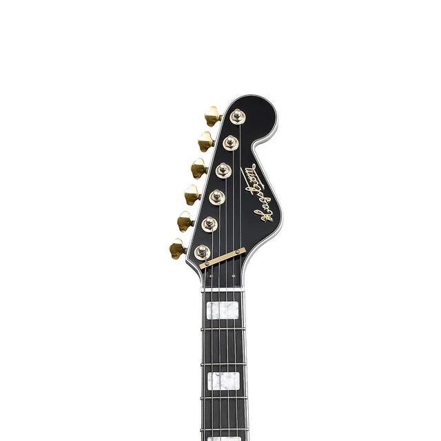Alt view image 6 of 6 - Hagstrom '67 Viking II Hollowbody Electric Guitar - Black Gloss