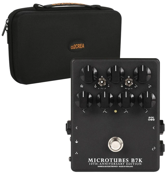 Main image of Darkglass Microtubes B7K V2 10th-anniversary, co2CREA Hard EVA Carrying Travel Case Bundle