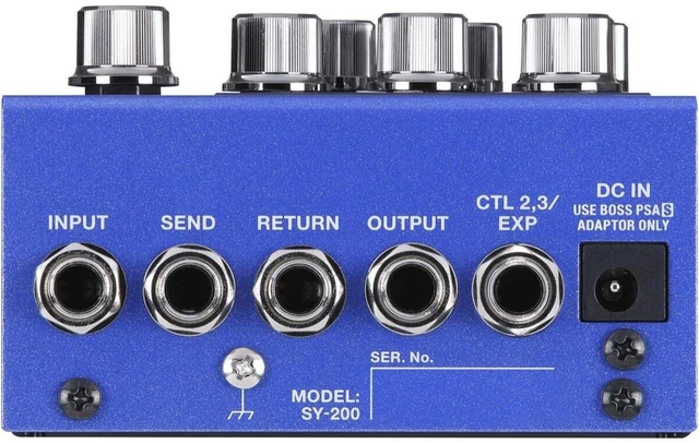 Alt view image 3 of 5 - Boss SY-200 Guitar Synthesizer Pedal, (2) ErnieBall Cables Bundle