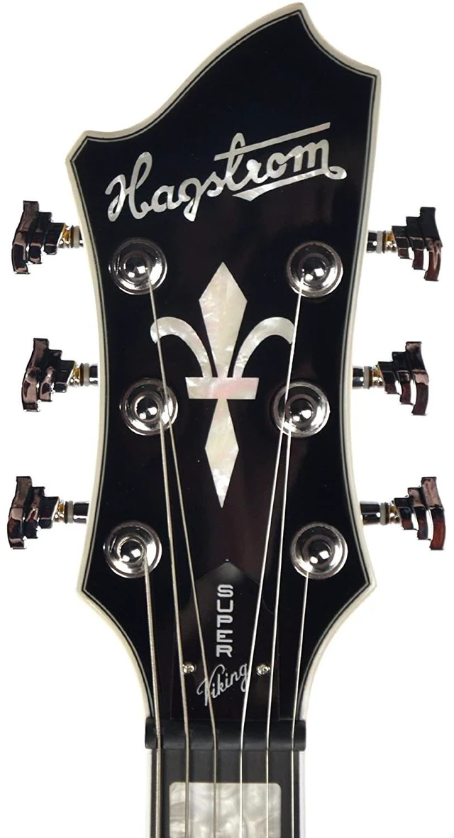 Alt view image 6 of 7 - Hagstrom Super Viking Flame Maple Guitar - Dandy Dandelion, Fender Frontman 10G, Gator GFW-GTR-1000, ErnieBall Cable Bundle