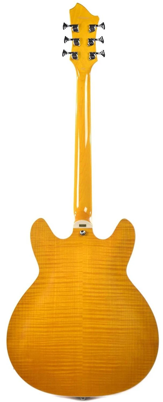 Alt view image 4 of 7 - Hagstrom Super Viking Flame Maple Guitar - Dandy Dandelion, Gator TSA Series Electric Guitar Case Bundle