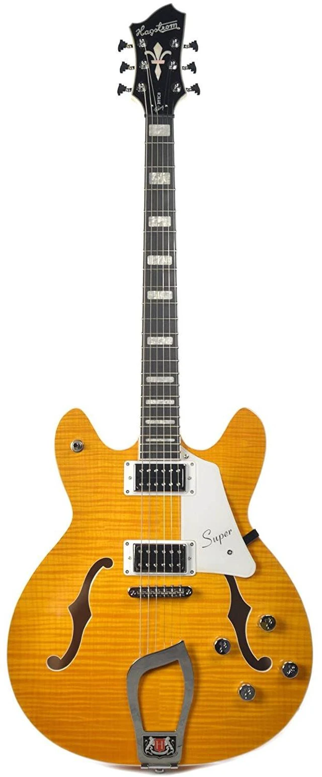 Main image of Hagstrom Super Viking Flame Maple Electric Guitar - Dandy Dandelion