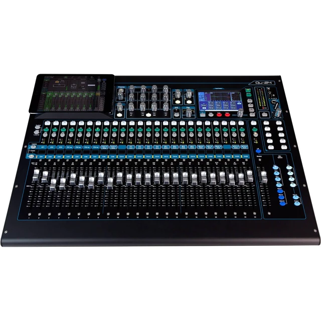Alt view image 3 of 7 - Allen & Heath Qu-24C Digital Mixer, Decksaver Cover, Dust Cover, (8) XLR Cables Bundle