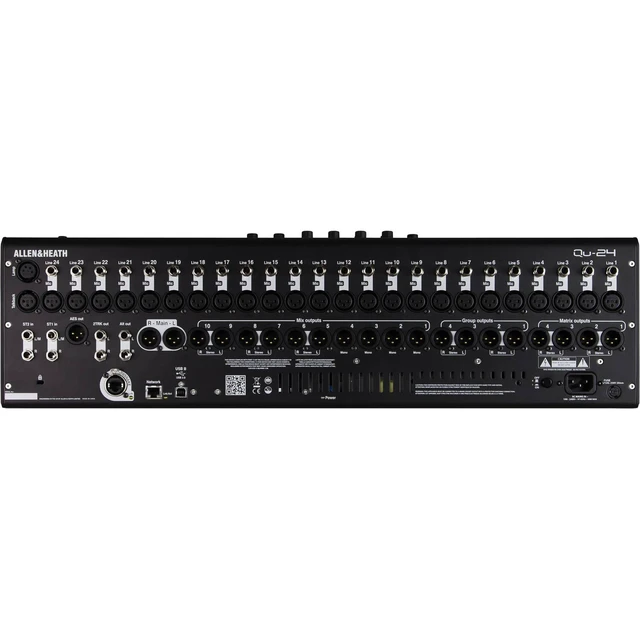 Alt view image 5 of 7 - Allen & Heath Qu-24C Digital Mixer, Decksaver Cover, Dust Cover, (8) XLR Cables Bundle