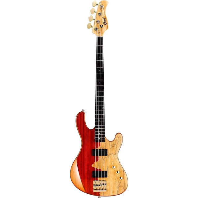 Alt view image 6 of 7 - Cort Jeff Berlin Rithimic Bass Guitar - Natural Spalted Maple