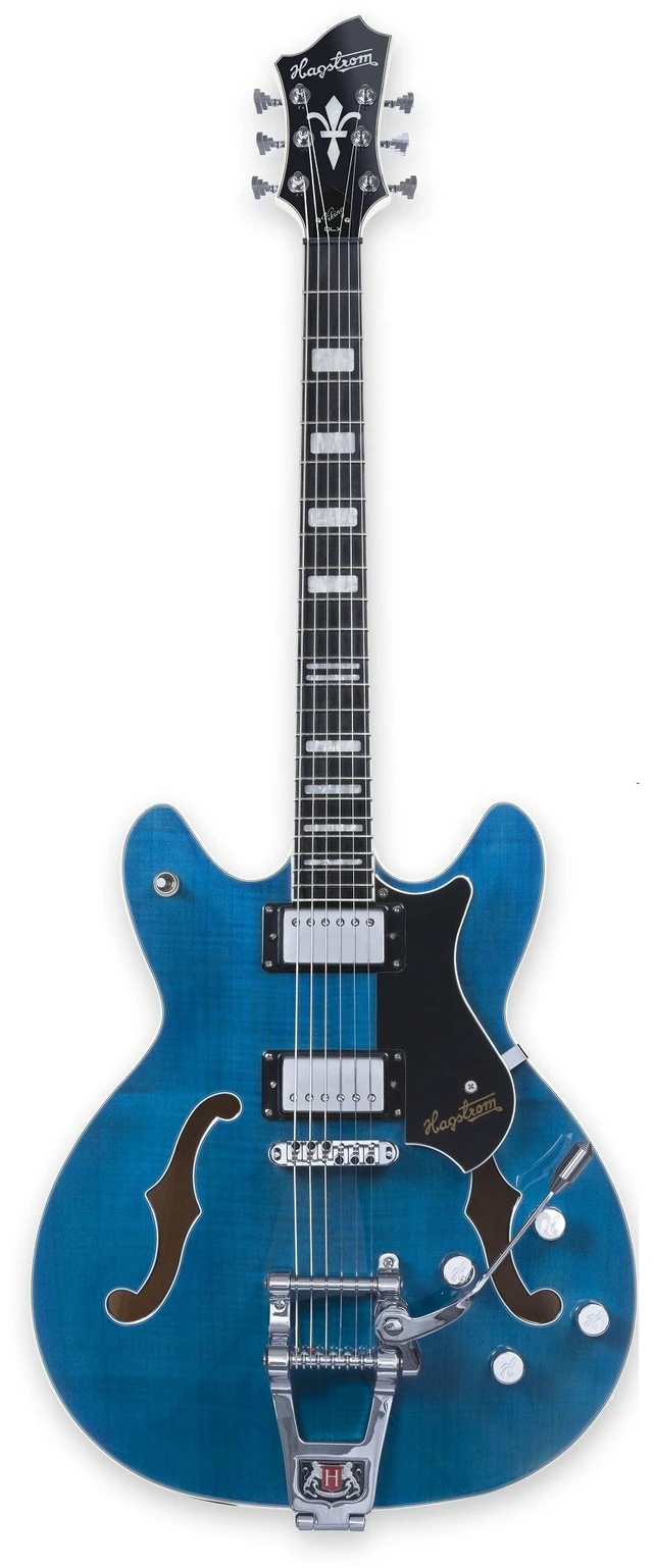 Main image of Hagstrom TREVIDLX-CLS Tremar Viking Deluxe 6-String Electric Guitar- Cloudy Seas