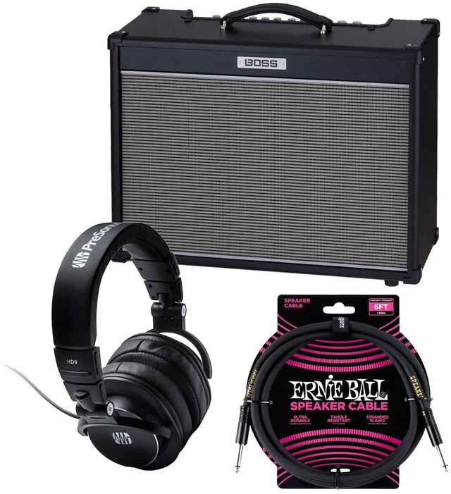 Main image of Boss NEXTONE Artist 80W Amplifier, Presonus HD9, Ernie Ball Guitar Cable PO607 Bundle