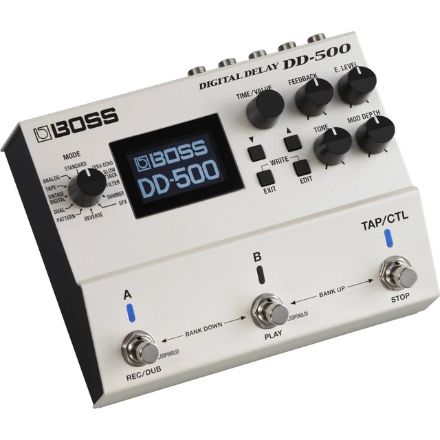 Alt view image 2 of 6 - BOSS DD-500 Digital Delay Pedal, 9V 1A Power Supply AC/DC, Ernie Ball Instrument Cable P06048 Bundle