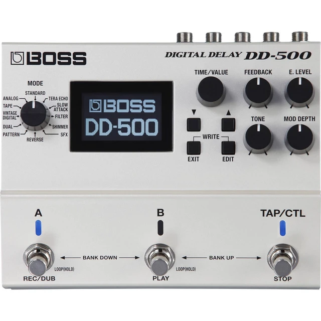 Alt view image 2 of 4 - BOSS DD-500 Digital Delay Pedal + Co2crea Hard Case for UEME 10.1" Portable DVD Player CD Player