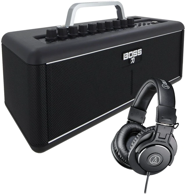 Main image of Boss Katana Air - Wireless Guitar Amp with Boss WL-T Transmitter, AT ATH-M30X Bundle