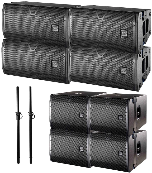 Main image of (4) DAS Vantec 20A, (4) DAS Vantec 118A, (2) On Stage Pole Bundle