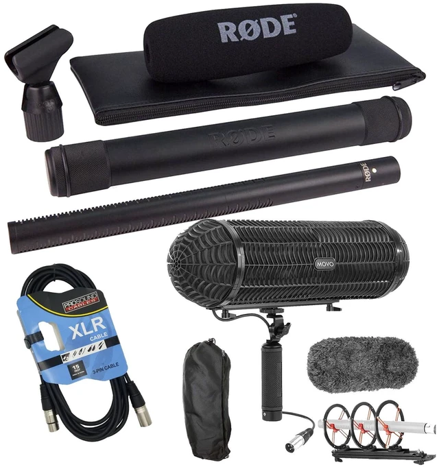 Main image of Rode NTG3 Precision RF-Biased Shotgun Microphone, Movo BWS1000 Blimp, XLR Cable Bundle