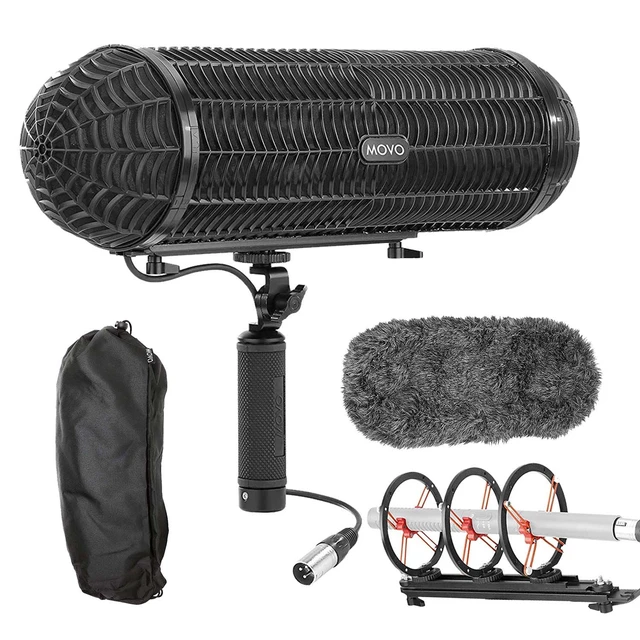 Alt view image 6 of 6 - Rode NTG3 Precision RF-Biased Shotgun Microphone, Movo BWS1000 Blimp, XLR Cable Bundle