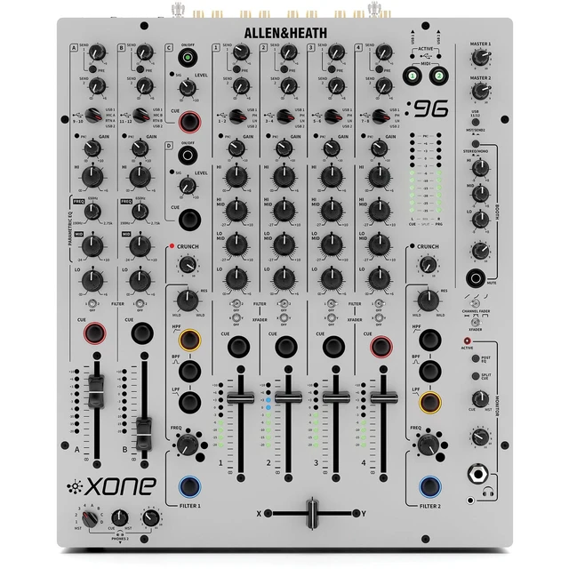 Alt view image 7 of 7 - Allen & Heath XONE:96 Mixer, Gator Bag and Decksaver Bundle
