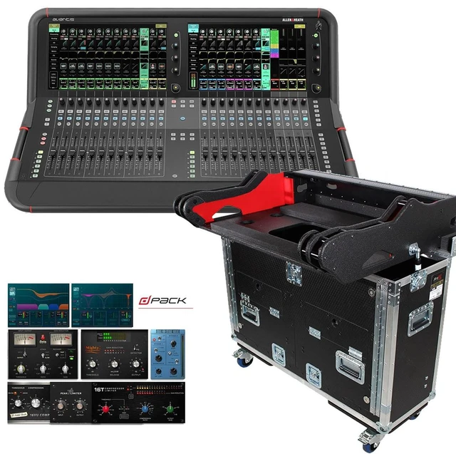 Main image of Allen & Heath Avantis Digital Mixer with DPACK (DEEP Plugins) +ProX Cases XZF-AH AVANTIS Hydraulic Lift Case