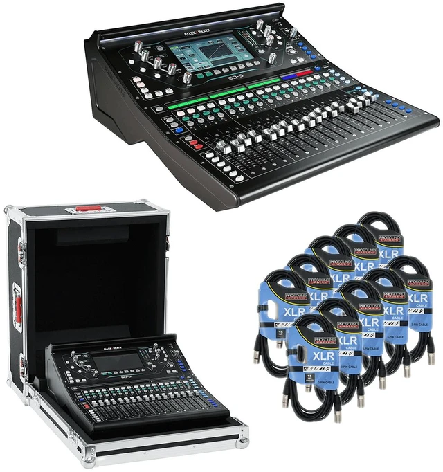 Main image of ALLEN & HEATH SQ-5 DIGITAL MIXER - Gator GTOURAHSQ5NDH - 10 XLR Cables
