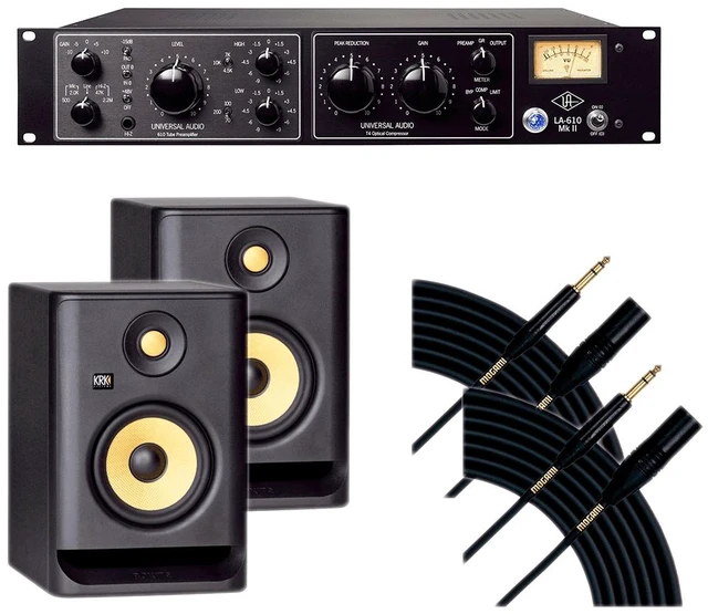 Main image of Universal Audio LA-610 MKII - KRK RP5G4 (2) - Mogami Gold TRSXLRM-10 (2)