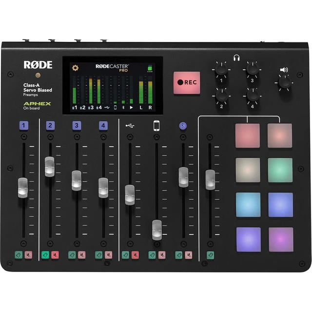 Alt view image 2 of 5 - Rode Microphones RODECaster Console +ZINGYOU Recording Bundle, ZY-007 With Adjustable Suspension Scissor Arm Stand, Shock Mount and Pop Filter, Studio Recording & Broadcasting