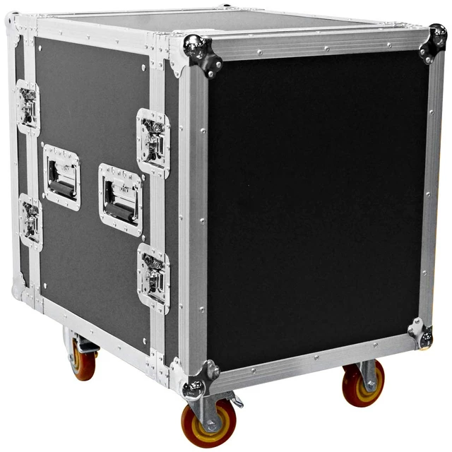 Alt view image 7 of 7 - Allen & Heath GX4816 48x16 XLR In/Out Portable GX Expander with DX Sockets + Seismic Audio - SATAC12U - Heavy Duty 12 Space ATA Rack Case with 4 Inch Casters + (10) Microphones Stand + (32) XLR