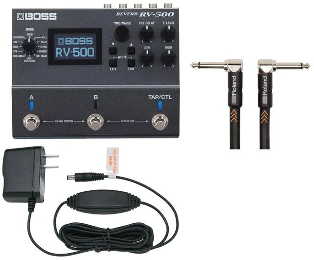 Main image of Boss RV-500 Reverb Effects Pedal + Roland PSA-120S + Patch Cable