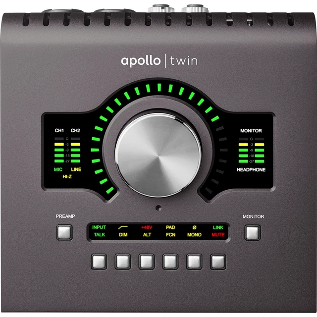 Alt view image 2 of 6 - Universal Audio Apollo Twin MKII DUO Desktop Interface with Realtime UAD Processing for Mac and Windows