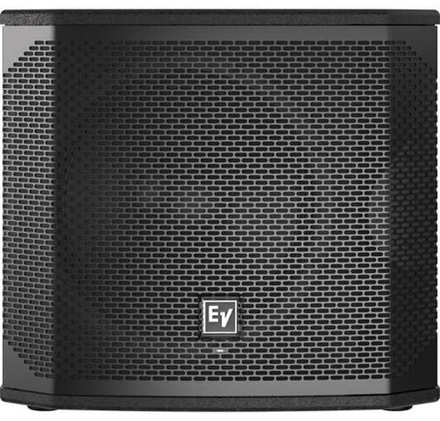 Alt view image 2 of 7 - Electro-Voice ELX200-12SP-US 12" 1200W Powered Subwoofer (Black, Single) & Electro-Voice ELX200-12S-CVR Padded Cover for ELX200 12" Subwoofer and Cable Package.