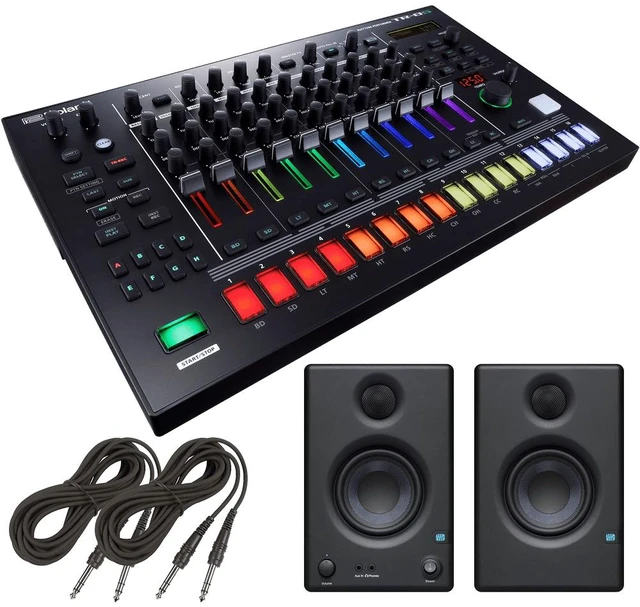 Main image of Roland AIRA TR-8S Rhythm Performer + PreSonus Eris E3.5 3.5" 2-Way 25W Nearfield Monitors (Pair) and Cables