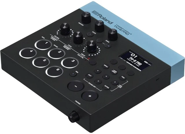 Alt view image 3 of 7 - Roland TM-6 Pro Drum Trigger Module + Audio-Technica ATH-M40x Monitor Headphones and Cables.