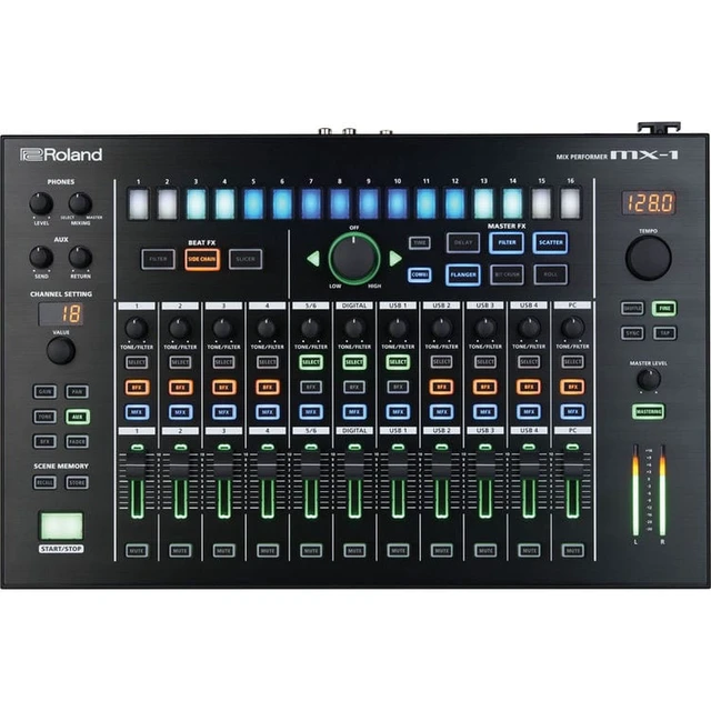Alt view image 2 of 5 - Roland MX-1 AIRA Mix Performer and Roland Bag for TR-8 / TR-8S / MX-1 (Black)