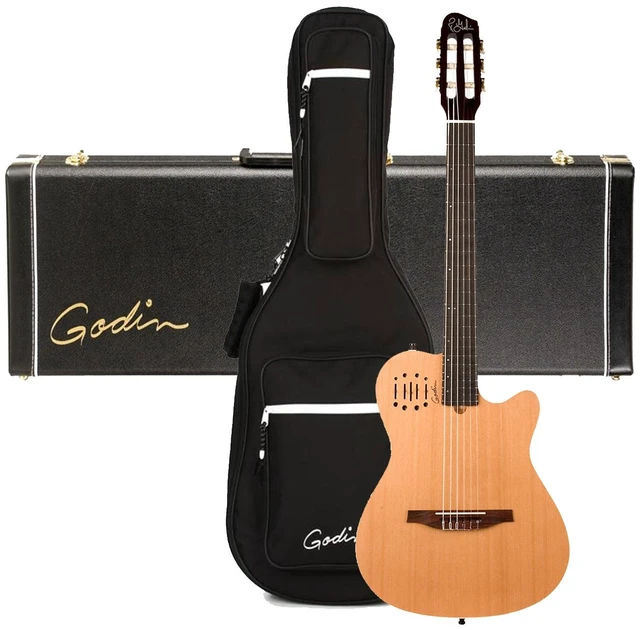 Main image of Godin MultiAc Nylon Encore Natural Semi-gloss (035045), Godin V1095 MultiAc Case Bundle