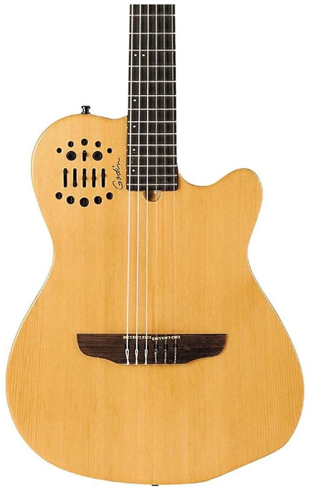 Alt view image 2 of 5 - Godin (032150) ACS-SA Nylon String Cedar Top Guitar, Zoom G1X Effects Processor, GLS 15 FT Guitar Cable Bundle
