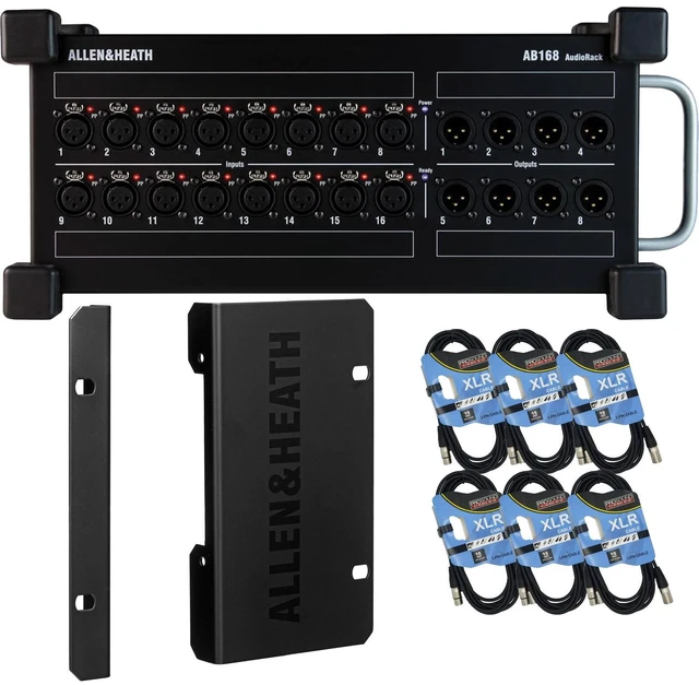 Main image of Allen & Heath AB168, AB168 Rack Mount Kit, (6) XLR Cables Bundle