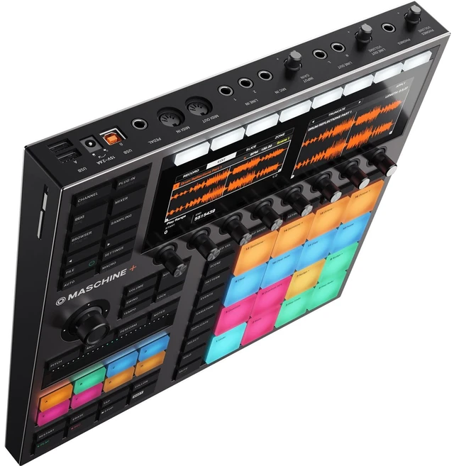 Alt view image 7 of 7 - Native Instruments MASCHINE Plus, (2) KRK RP5G4 Monitors, (2) Monitor Stands, (2) 1/4 Cables Bundle