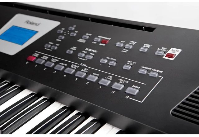 Alt view image 6 of 7 - Roland BK-3 Backing Keyboard (Black), Keyboard Stand, Bench, Sustain Pedal, Nektar NX-P, (2) 1/4 Cables, (2) Midi Cables Bundle