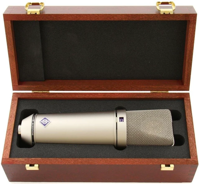 Alt view image 4 of 7 - Neumann U 87 Ai Large-diaphragm Condenser Mic (Nickel), Neumann WS87 Windscreen, Boseen Mic Shock Mount, ErnieBall XLR Cable, Mic Stand Bundle