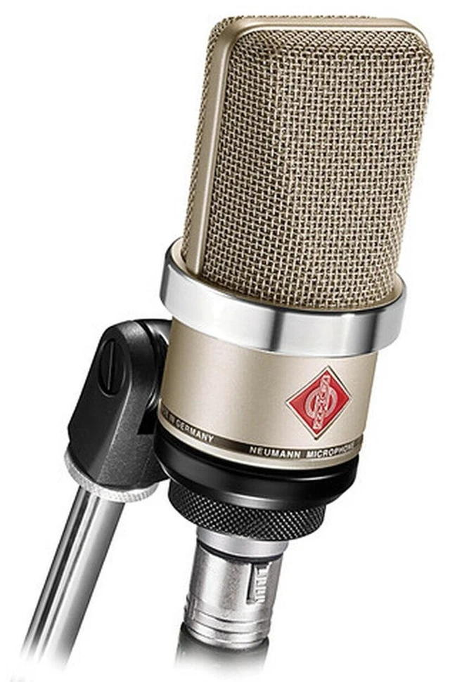 Alt view image 3 of 7 - Neumann TLM-102 Studio Condenser Microphone (Nickel), Mic Stand, ErnieBall XLR Cable, POP Filter Bundle
