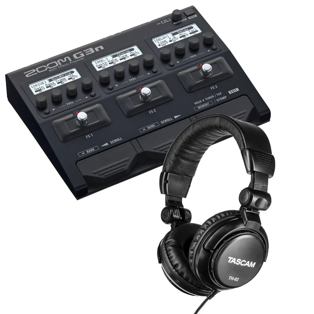 Main image of Zoom G3n Multi-Effects Processor, Tascam TH02 Headphones Bundle