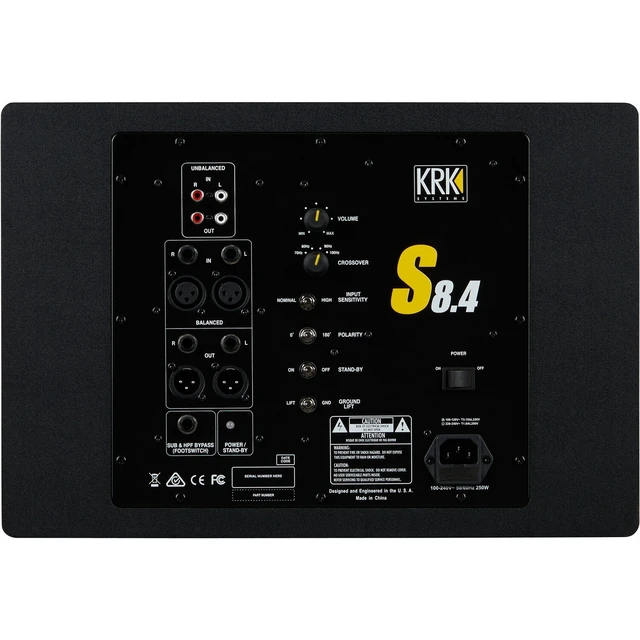 Alt view image 5 of 6 - KRK S8.4 8 Powered Studio Subwoofer - Sound Pad Bundle
