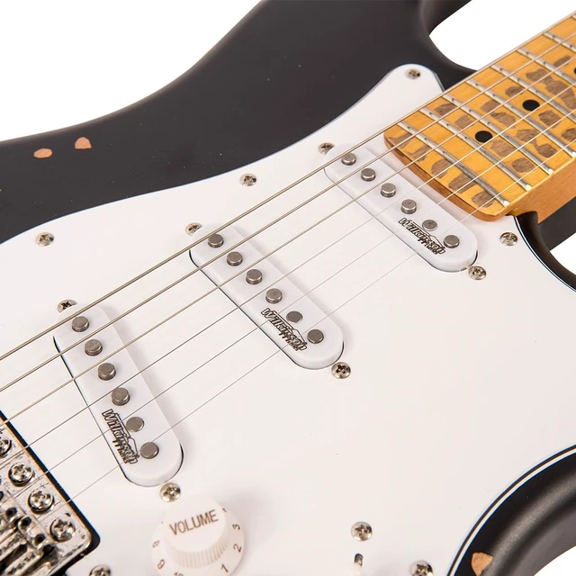 Alt view image 7 of 7 - Vintage V6 ICON Electric Guitar DB Black, Gator GFW-GTR-1000, ErnieBall Cable, ErnieBall P04037 Bundle