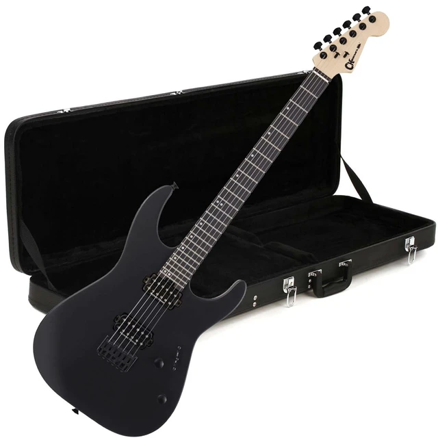 Main image of Charvel Pro-Mod DK24 HH HT - Satin Black, Gator GWE-ELECTRIC Bundle