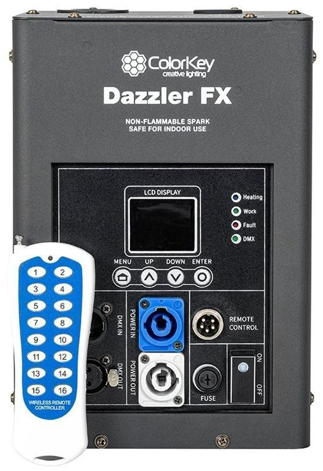 Alt view image 4 of 7 - Colorkey Dazzler FX Cold Spark Machine (Black)