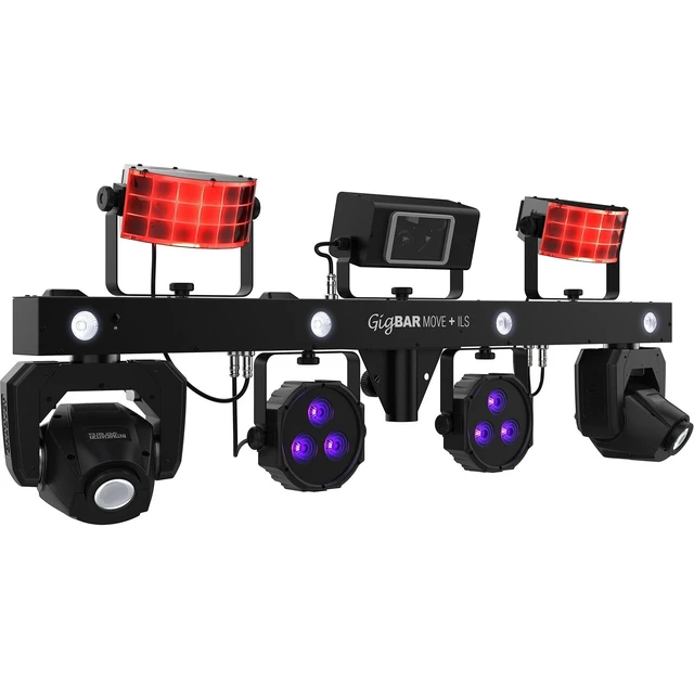 Alt view image 3 of 6 - Chauvet DJ GigBar Move + ILS 5-in-1 LED Lighting System with 2 Moving Heads