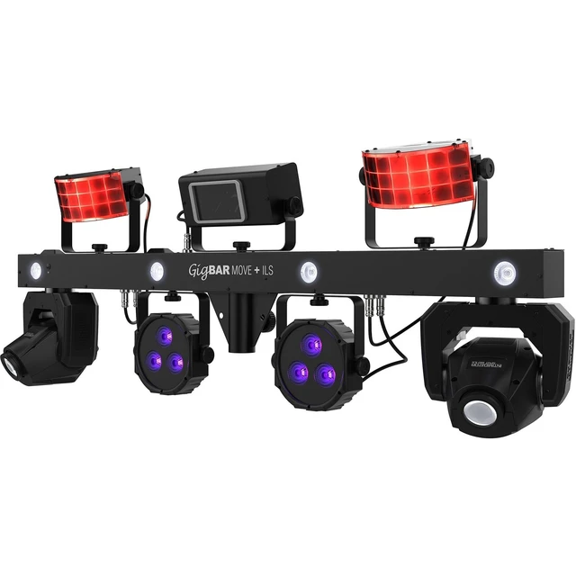 Alt view image 5 of 6 - Chauvet DJ GigBar Move + ILS 5-in-1 LED Lighting System with 2 Moving Heads