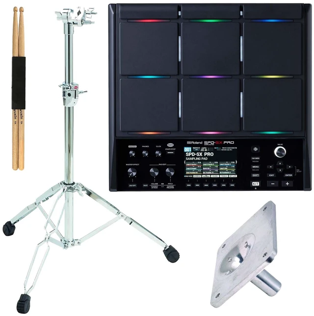 Main image of Roland SPD-SX Pro Sampling Pad, Gibraltar 6713E, Gibraltar SC-EMMP, Drum Sticks Bundle