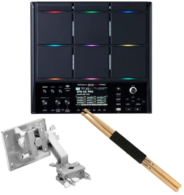 Main image of Roland SPD-SX Pro Sampling Pad, Roland APC-33 Clamp, Drum Stick Bundle