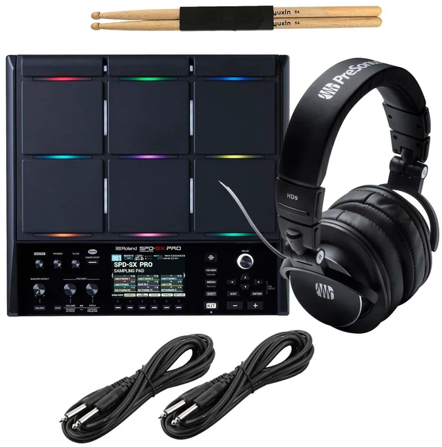 Main image of Roland SPD-SX Pro Sampling Pad, Presonus HD09, Drum Stick, (2) 1/4 Cables Bundle