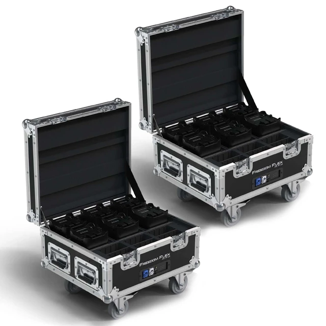 Main image of (2) Chauvet DJ Freedom Flex H9 IP X6 Wash Lights with Rolling Case Bundle