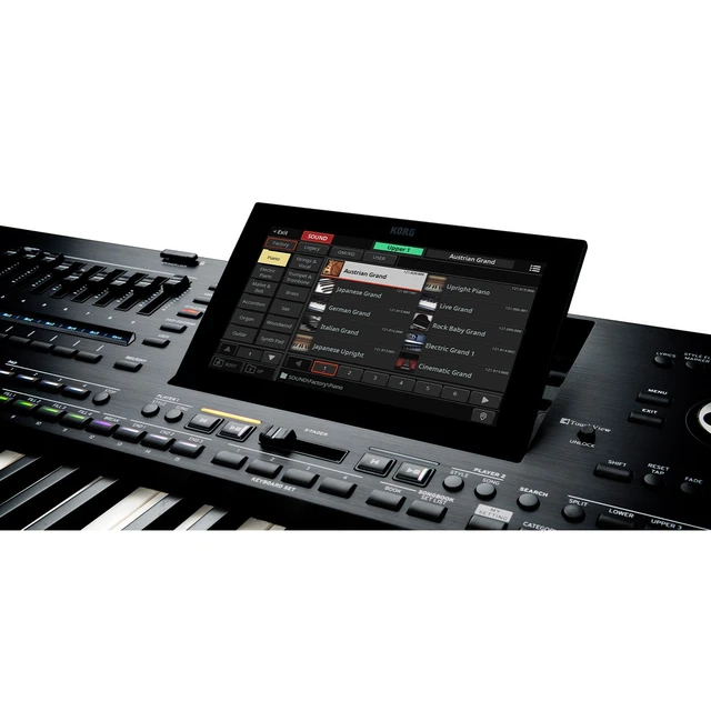 Alt view image 5 of 7 - Korg Pa5X-76 76-Key Workstation, Presonus HD09, Keyboard Stand and Bench, Sustain Pedal, Moog EP-3, (2) Midi Cables, (4) ErnieBall 1/4 Cables Bundle